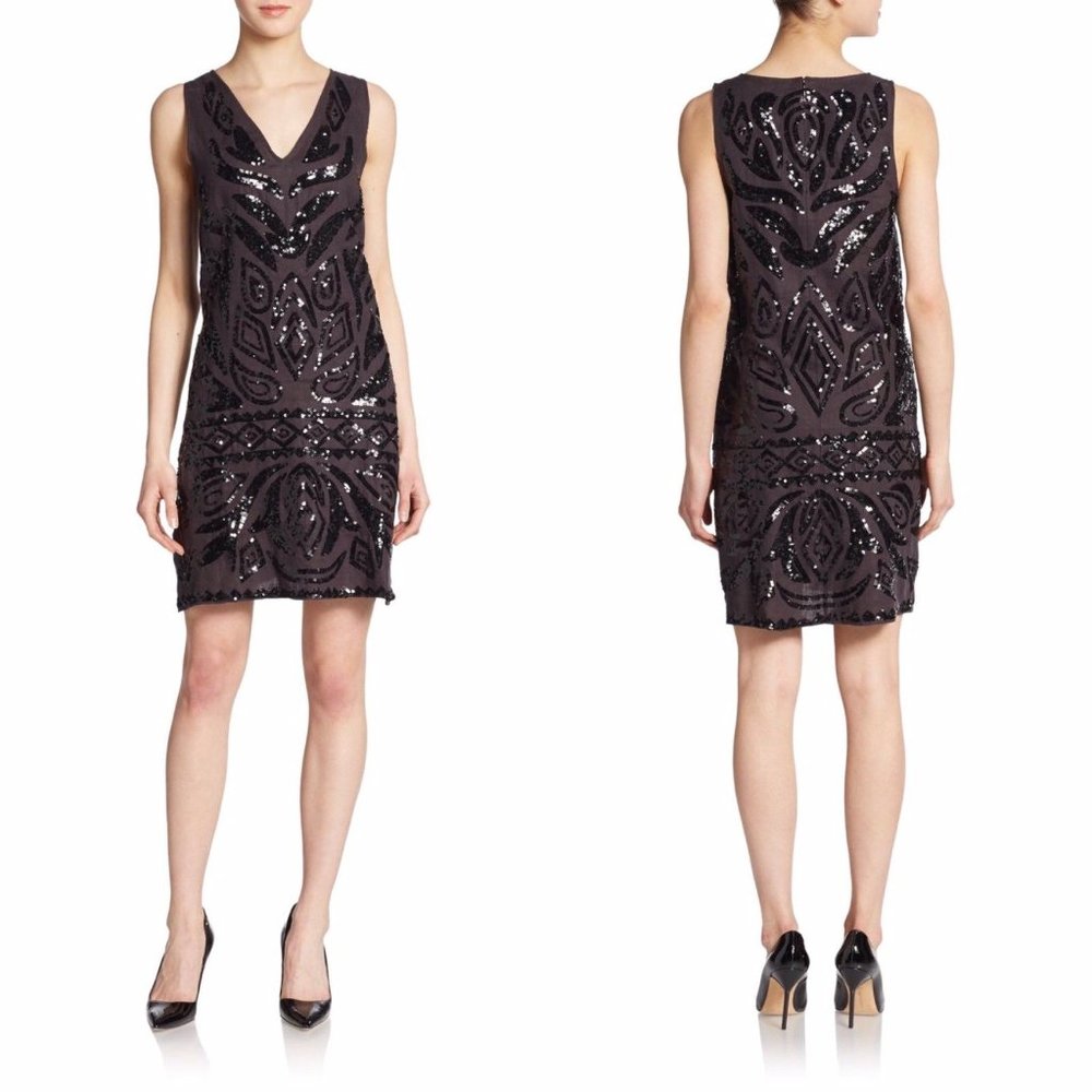 NWT Calypso St Barth Lizbeth Black Sequin Dress Size XS MSRP $350